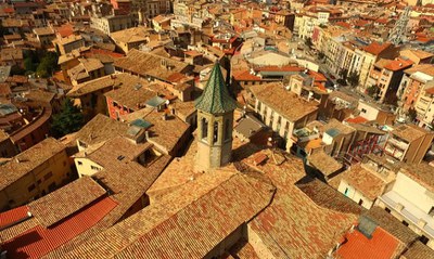 Campanar de la Pietat des de l'aire 